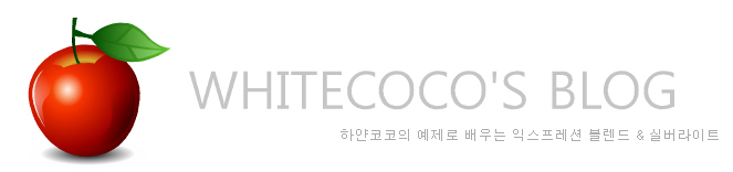 하얀코코의 예제로 배우는 익스프레션 블렌드 & 실버라이트